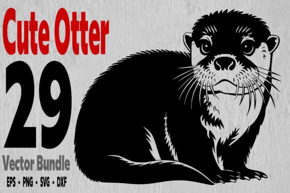29 Cute Otter Svg Bundle for Graphics and Crafts
