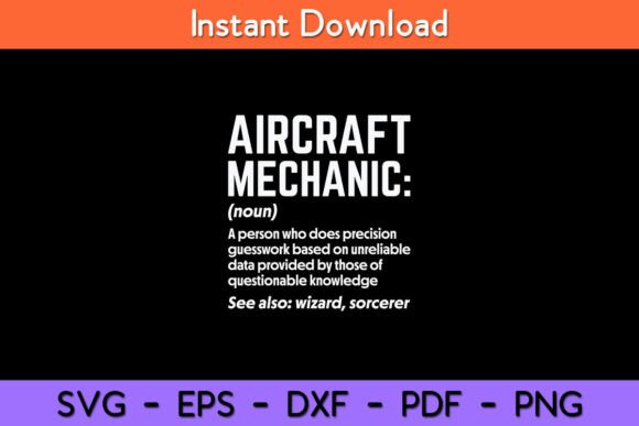 Aircraft Mechanic Definition Funny Graphics and Crafts Review