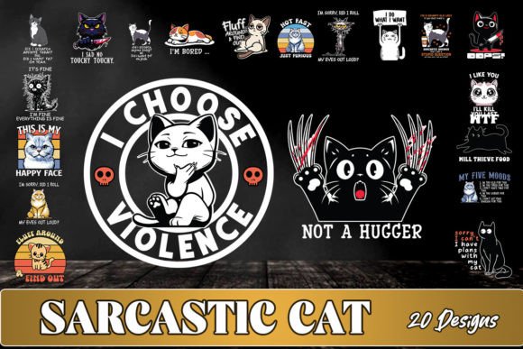 Funny Sarcastic Cat SVG Bundle Graphics and Crafts Review