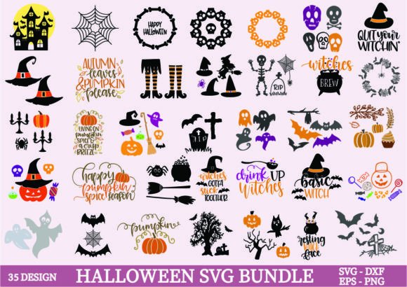 Halloween Svg Bundle, Fall Cut File PNG Graphics and Crafts Review