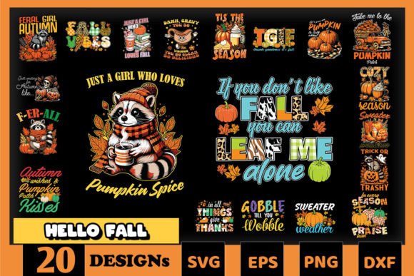 Hello Fall SVG Bundle: Graphics and Crafts for Seasonal Content