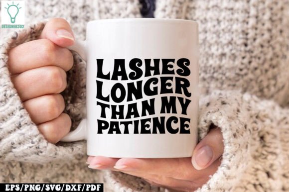 Lashes Longer Than My Patience Retro SVG Graphics and Crafts