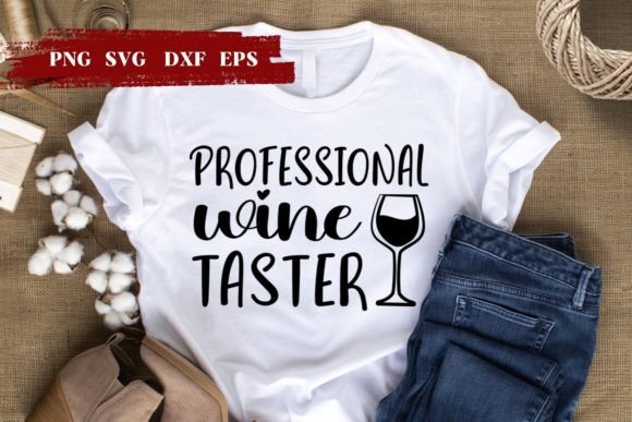 Professional Wine Taster SVG Graphics for Crafts and Content