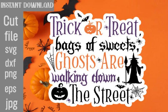 Trick or Treat, Bags of Sweets, Ghosts a Graphics and Crafts Review