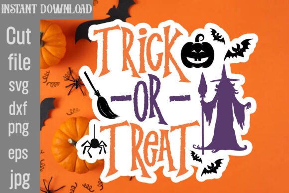 Trick-or-treat SVG Cut File: Graphics for Crafts