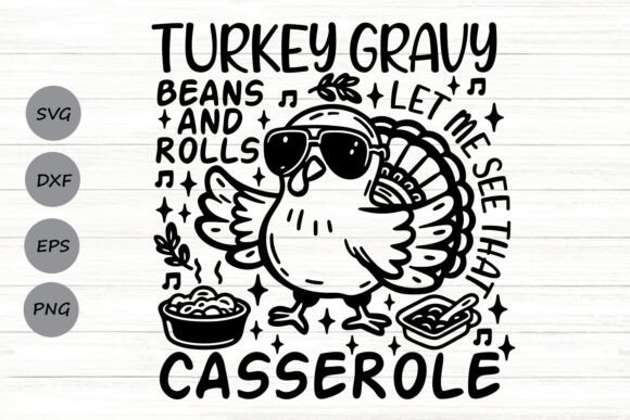 Turkey Gravy Beans and Rolls Svg Graphics and Crafts Review