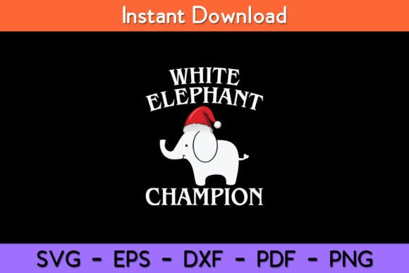 White Elephant Champion Party Funny Graphics and Crafts Review